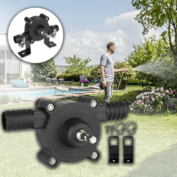 Bomba de Água Acionada por Berbequim - 20-30 L/min, 12x6x4 cm | ROTOPUMP