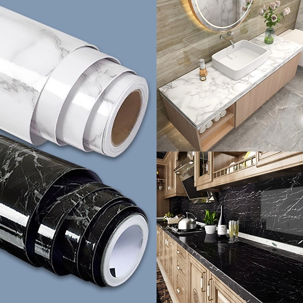 Película Autocolante com Efeito em Mármore (45x300cm) | MARBLEEX