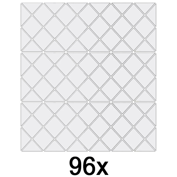 3x Autocolantes para parede em espelho (32 unid.) | WALLGEM