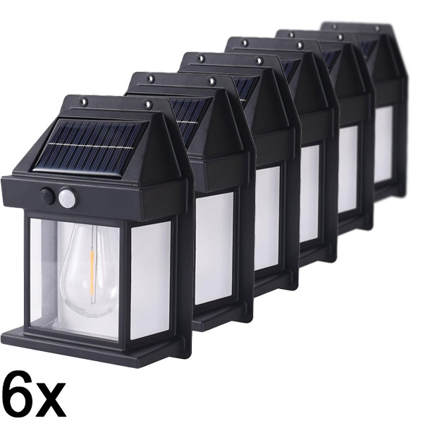 6x Luz solar para exterior com sensor de movimento | FLUXLAMP