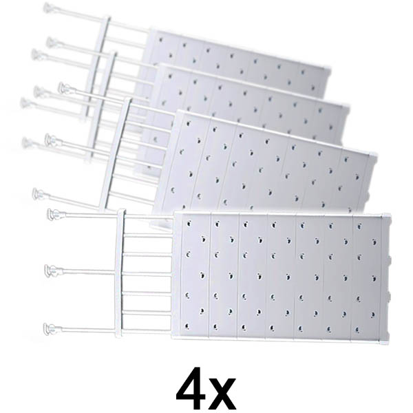 4x Prateleira de arrumação expansível | SHELFEXPEND