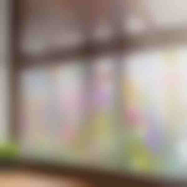 Autocolante de janela floral vibrante | FLORASTIK