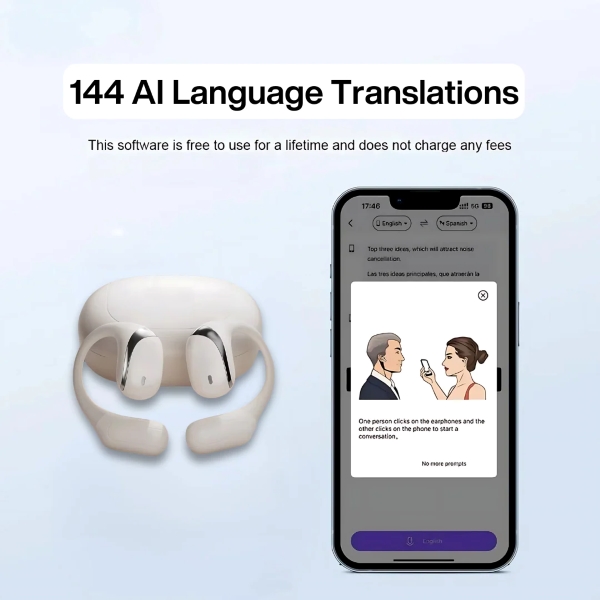 Auriculares tradutores com tecnologia de IA | TRANZIO